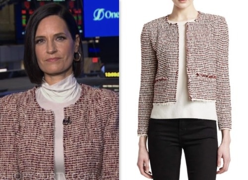 contessa brewer, nbc news daily, red tweed jacket