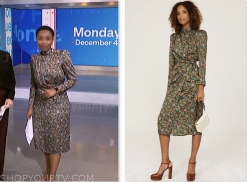 Zinhle Essamuah, green floral dress, nbc news daily