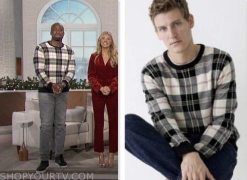Akbar Gbajabiamila, the talk, plaid sweater