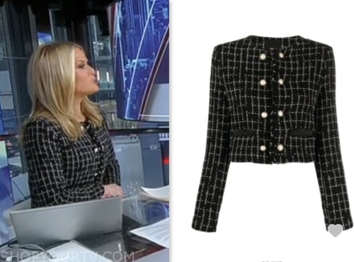 the story, martha maccallum, black tweed jacket