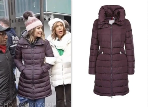 The Today Show: December 2023 Savannah Guthrie's Purple Puffer Coat ...