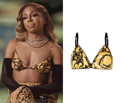 Real Housewives Ultimate Girls Trip: Season 3 Confessional Candiace's Versace  Bralette Top