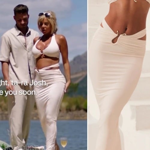 Love Island UK All Stars: Season 1 Episode 4 Hannah's Ivory Maxi Skirt