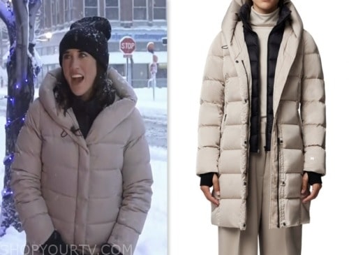 The Today Show: January 2024 Maggie Vespa's Beige Puffer Down Coat ...