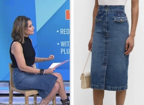 The Today Show: January 2024 Savannah Guthrie's Denim Pocket Pencil ...