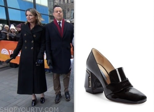 The Today Show: January 2024 Savannah Guthrie's Black Patent Leather ...