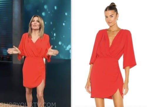 Access Hollywood: January 2024 Kit Hoover's Red Mini Dress | Shop Your TV