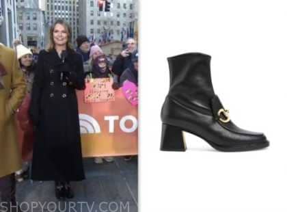 The Today Show: January 2024 Savannah Guthrie's Black Leather Horsebit ...