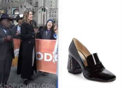 The Today Show: January 2024 Savannah Guthrie's Black Patent Leather ...