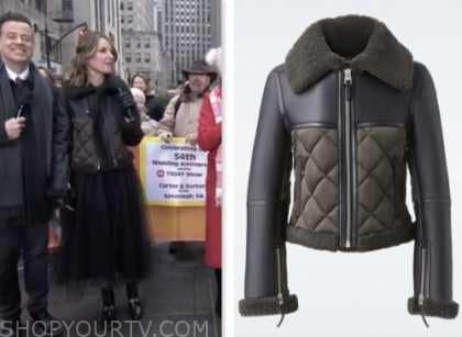 The Today Show: January 2024 Savannah Guthrie's Black and Olive Green ...