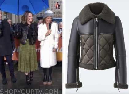 The Today Show: January 2024 Savannah Guthrie's Black and Olive Green ...