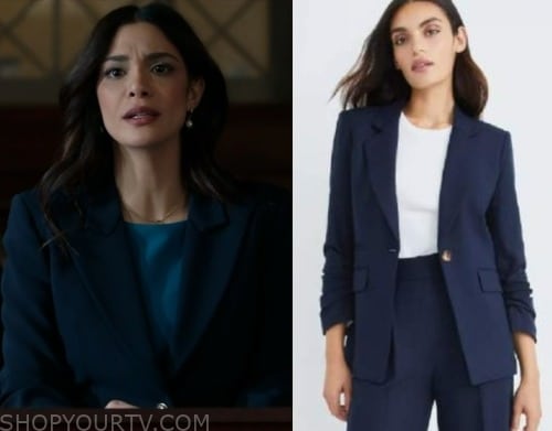 Law and Order: Season 23 Episode 1 Samantha's Navy Blazer | Shop Your TV