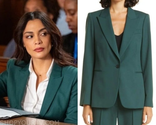 Law and Order: Season 23 Episode 2 Samantha's Teal Blazer | Shop Your TV