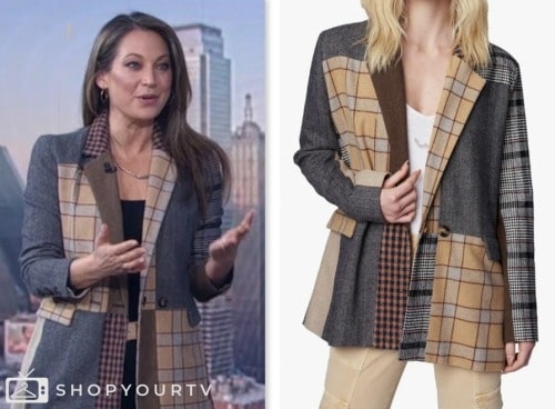 Good Morning America: December 2022 Ginger Zee's Plaid Coat | Shop Your TV