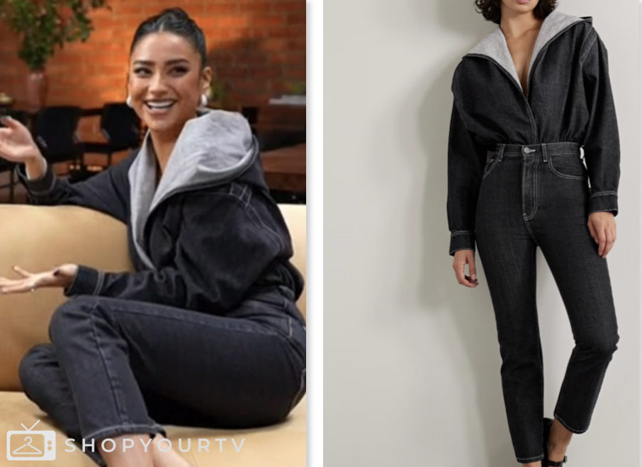 The Today Show March 2024 Shay Mitchell s Denim Hooded Bodysuit and Jeans Shop Your TV