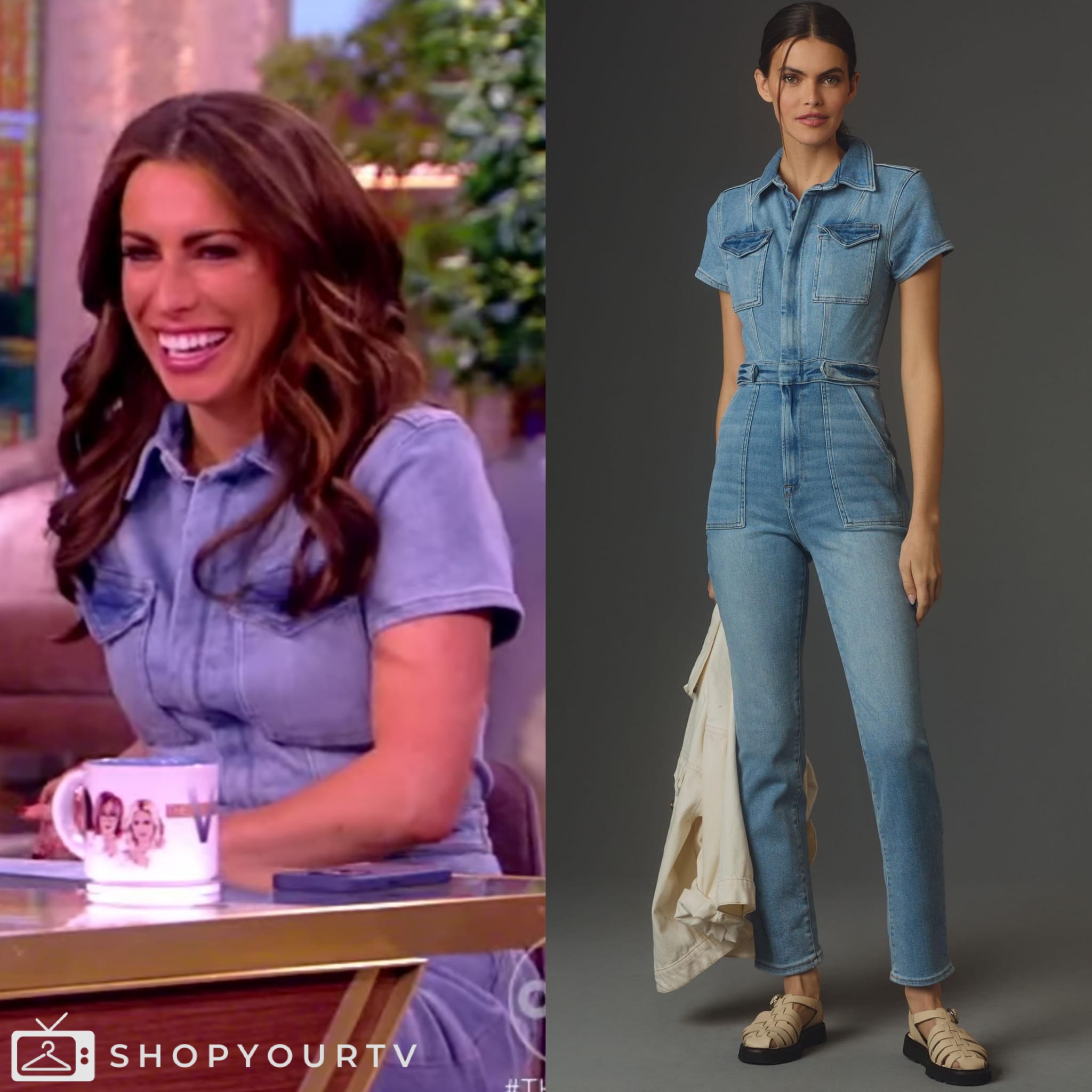 The View February 2024 Alyssa Farah Griffin’s Denim jumpsuit Shop